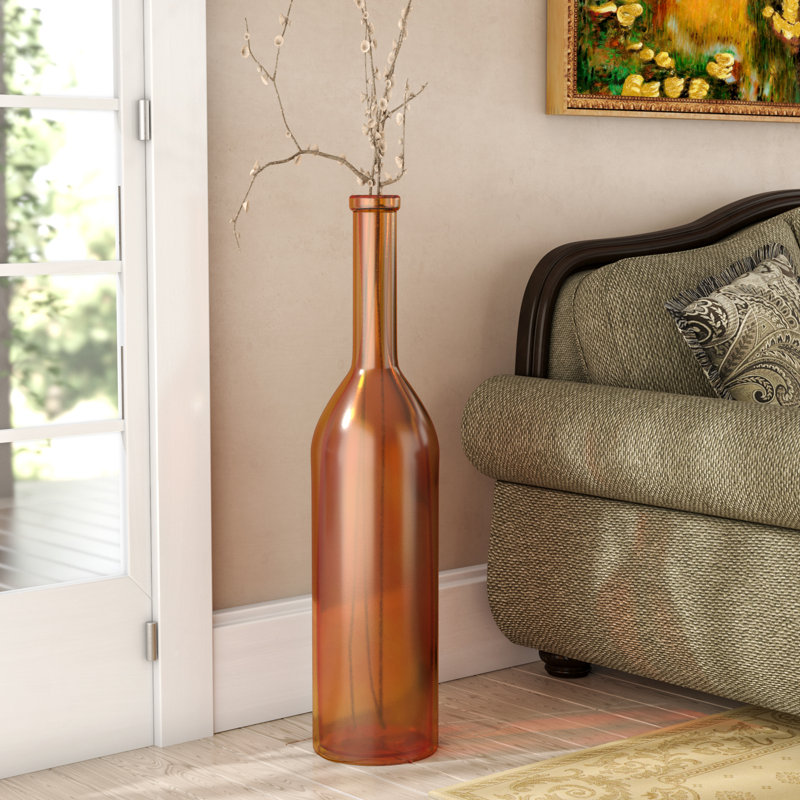 Fleur De Lis Living Burress Brown Floor Vase & Reviews Wayfair